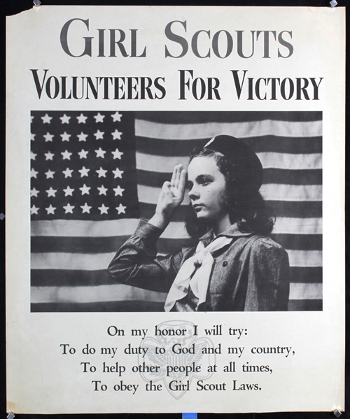 Girl Scouts - Volunteers for Victory by Anonymous. ca. 1945