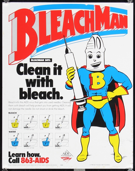 Bleach Man - Clean it With Bleach by Anonymous. 1988