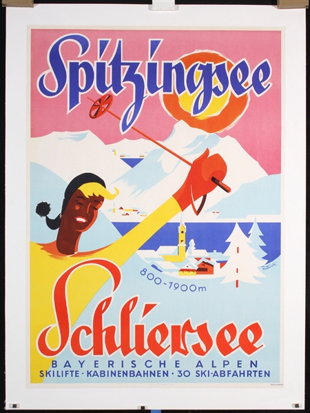 Spitzingsee - Schliersee by Signature illegible. 1961