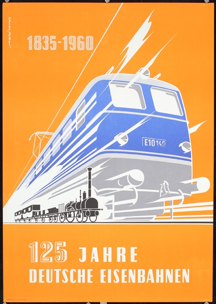 125 Jahre Deutsche Eisenbahnen by Himke Faber. 1960
