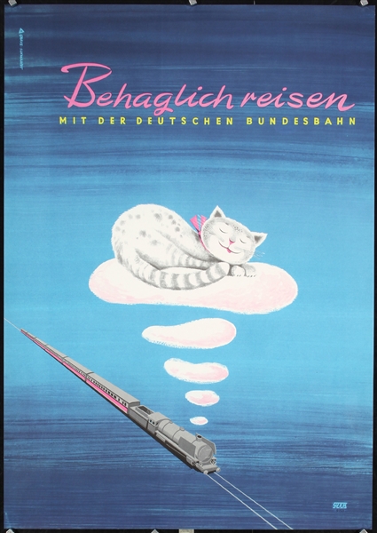 Behaglich reisen (Deutsche Bundesbahn) by Heinz Grave-Schmandt. 1953