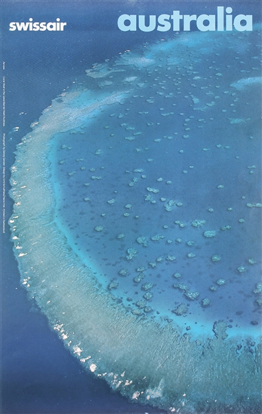 Swissair - Australia (Coral Reef) by Schulthess / Frei. 1971