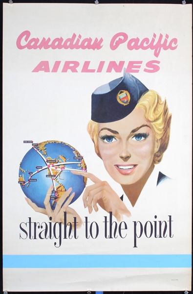 Canadian Pacific Airlines - straight to the point by Anonymous. ca. 1955