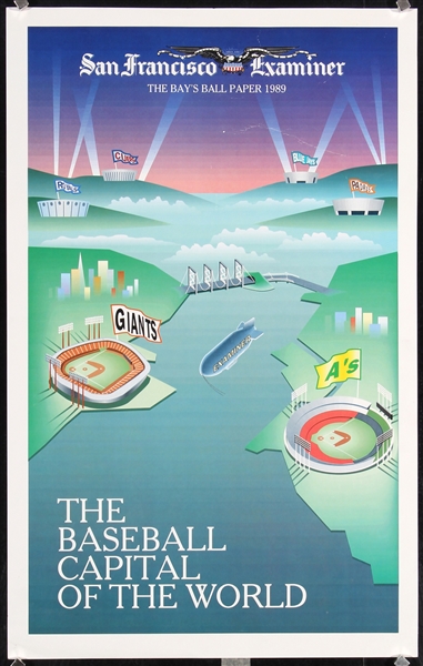 San Francisco & Oakland Baseball / Football (2 + 2 Posters) by Anonymous. 1989