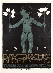 Bayerischer Blumentag by Ludwig Hohlwein. 1913