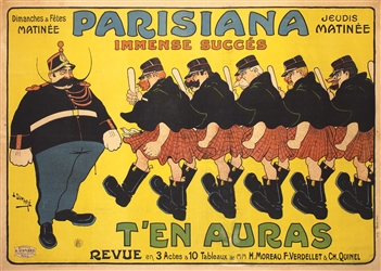 Parisiana - Ten Auras by L.  Damare. 1903