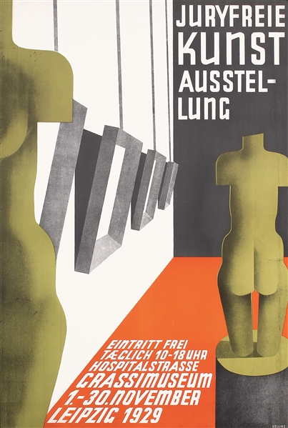 Juryfreie Kunstausstellung by Ernst Dölling. 1929