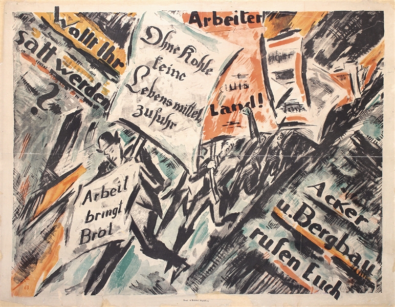 Arbeiter - Wollt Ihr satt werden? by Heinz Fuchs. 1919