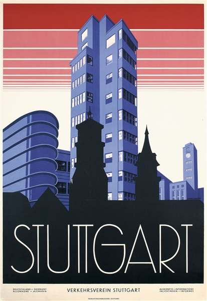 Stuttgart - Germany by Fritz Uhlich. ca. 1930