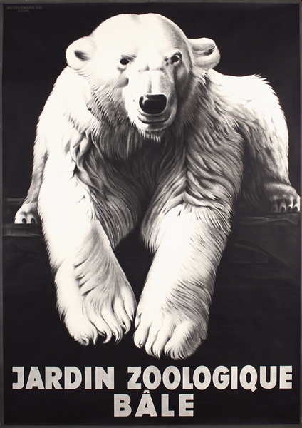 Jardin Zoologique Bale (Polar Bear) by Anonymous. ca. 1935