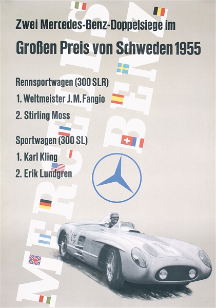 Mercedes - Grosser Preis von Schweden by Anton Stankowski. 1955