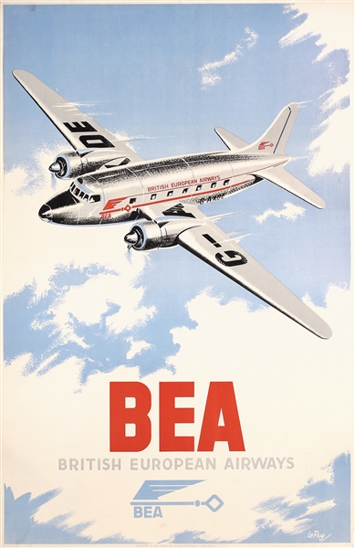 BEA - British European Airways by Hal de Puy. ca. 1946
