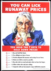 Runaway prices (Uncle Sam) by James Montgomery Flagg. Ca. 1943