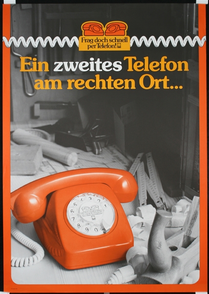 Ein zweites Telefon am rechten Ort. Ca. 1975