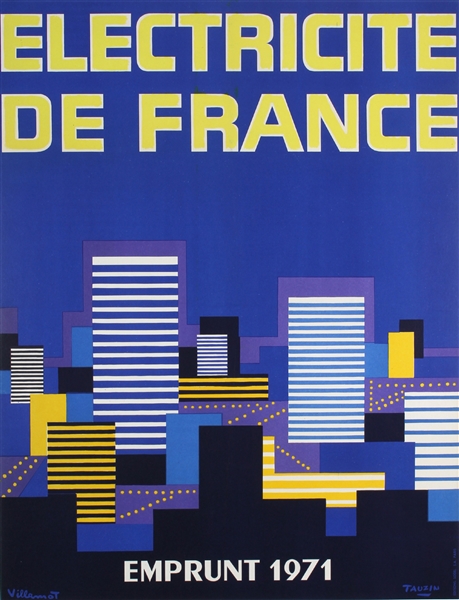 Electricity of France by Villemot. 1971