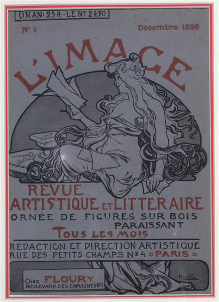 LImage (Magazine Cover) by Alphonse Mucha, 1896