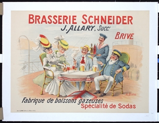 Brasserie Schneider by Albert Quendray, ca. 1900
