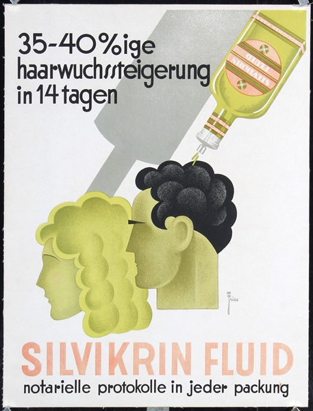 Silvikrin Fluid by Leonhard Fries, ca. 1935