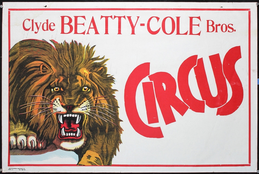 Clyde Beatty-Cole Bros. Circus (Lion) by Anonymous, ca. 1965