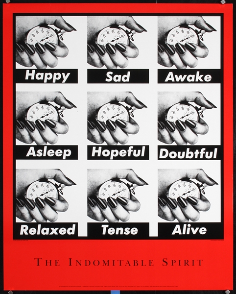 The Indomitable Spirit (Fight against AIDS) by Barbara Kruger, 1990