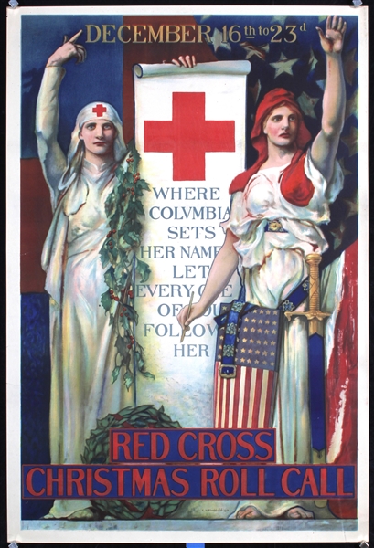 Red Cross Christmas Roll Call by Blashfield, 1918