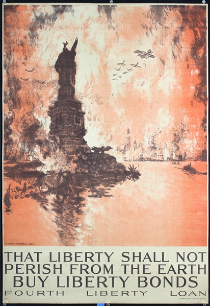 That Liberty Shall Not Perish by Joseph Pennell, 1918