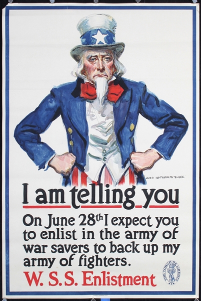I am telling you by James Montgomery Flagg, 1918