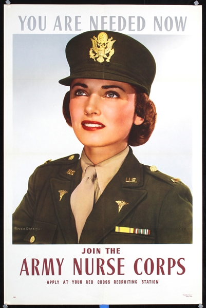 Join the Army Nurse Corps by Ruzzie Green, 1943