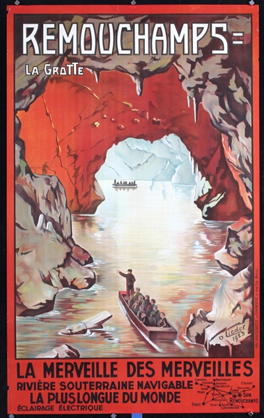 Remouchamps - La Grotte by Lieder, 1923
