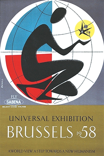 Universal Exhibition Brussels (Sabena) by Jaques Richez, 1958