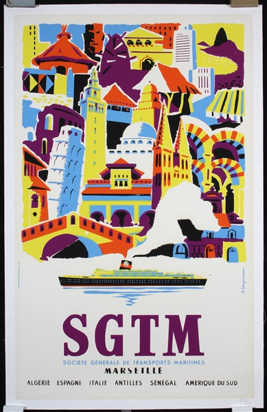SGTM Marseille by Raoul Berjonneau, ca. 1955