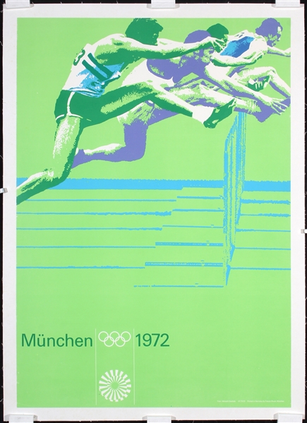 Olympic Games München (Hurdles) by Otl Aicher, 1972