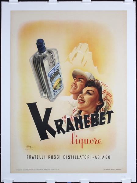 Kranebet liquore by Craf Studio, Italy, 1946