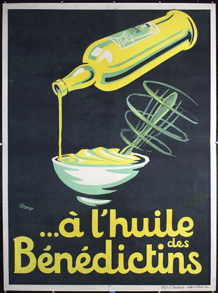 Huile des Benedictins by Dupuy. ca. 1930