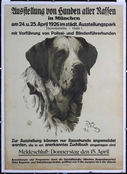 Ausstellung von Hunden by Curry. 1926
