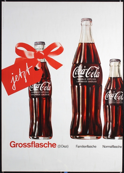 Coca Cola - Grossflasche by Wermelinger. 1962
