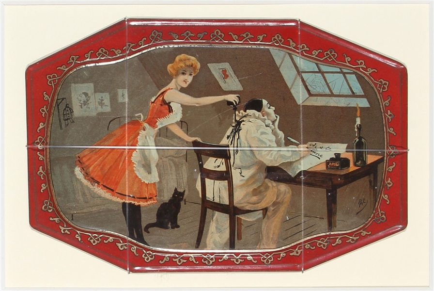 no text (Tin Box Lid) by Pal, ca. 1898