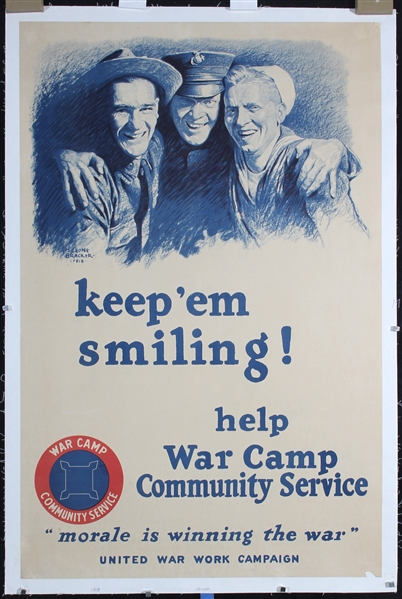 Keep ´em smiling by M. Leone Bracker, 1918