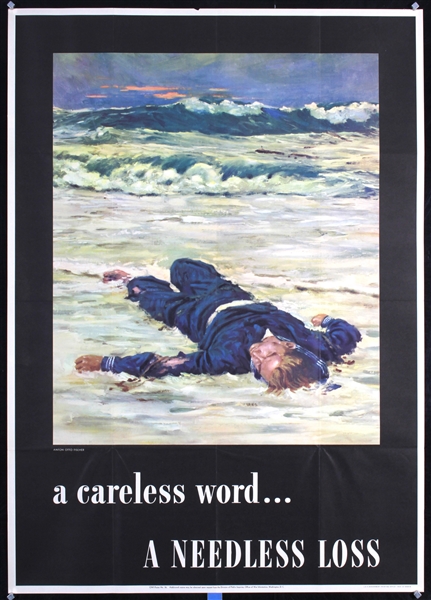 A careless word - a needless sinking by Anton Otto  Fischer, 1943