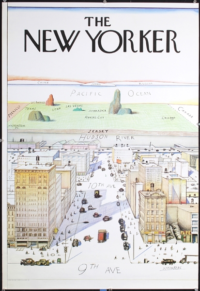 The New Yorker by Steinberg. 1976