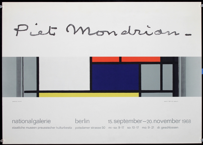 Piet Mondrian by Max Bill. 1968