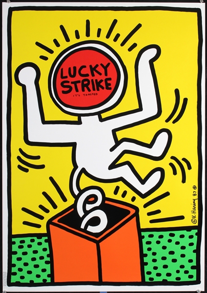 Lucky Strike by Keith Haring. 1987