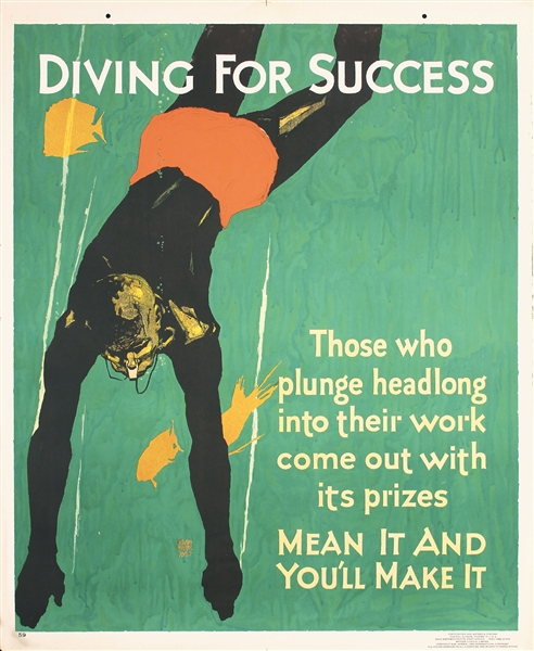 Diving for Success by Elmes. 1929