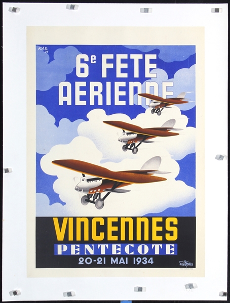 Fete Aerienne - Vincennes by Kar. 1934