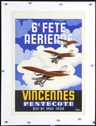 Fete Aerienne - Vincennes by Kar. 1934