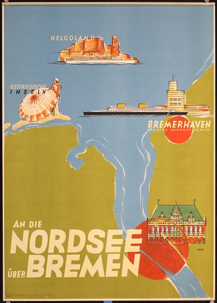 An die Nordsee über Bremen by Kück. 1933