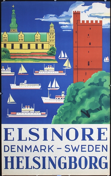 Elsinore - Helsingborg by Gehlin. 1947