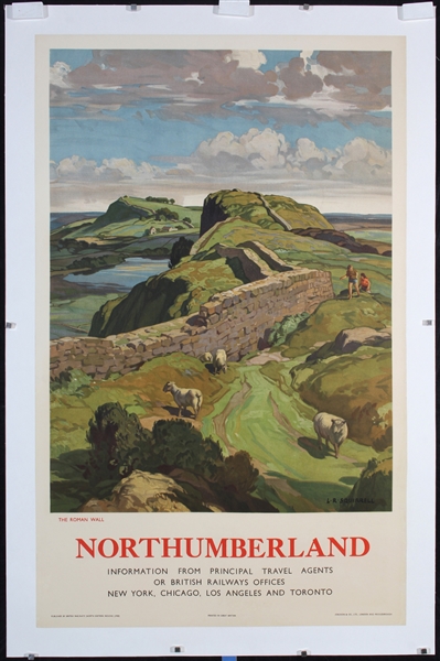 Northumberland - The Roman Wall by Squirrell. 1955