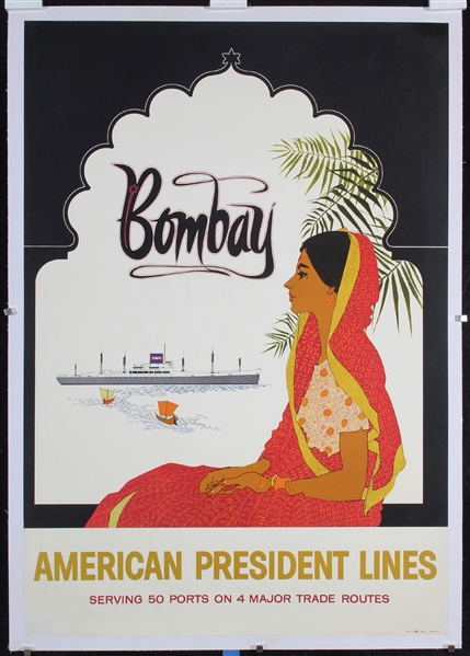 American President Lines - Bombay by Anonymous. ca. 1957