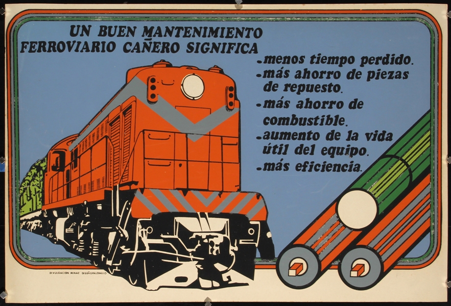 Un buen mantenimiento ferroviario canero significa by Palomino. 1969